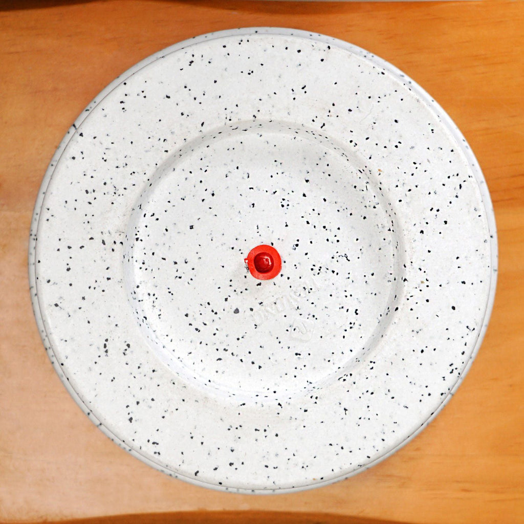 Planterra White Planter With Plate 10x9 Inch Nestasia