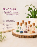 Crystal Tree Decor For Reiki and Meditation, Set of 7