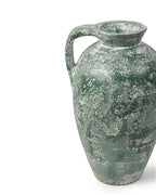 Wide-Mouth Terracotta Vase for Floral Arrangements