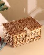 Wicker Picnic Basket for Lunch, Food Storage & Outdoor Adventures