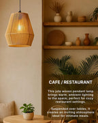 Jute Rope Pendant Lamp for Home Decor and Hall