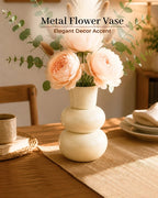 Elegant Metal Vase for Modern Minimalist and Luxury Home Interiors