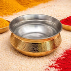 Brass Royal Handi For Serving (3 Inch) Vedansh Craft