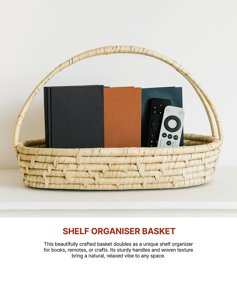 Seagrass Decorative Gift Basket and Hamper, Perfect for Fruits and Vegetables