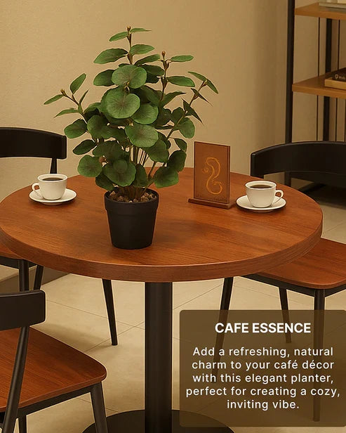 Natural-Looking Artificial Plant with Pot for Home Interior and Aesthetic Room Decor