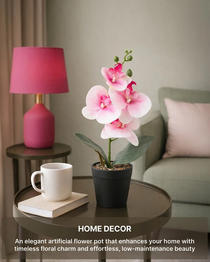 Artificial Flowers with Pot Indoor Decorative Flower Plant