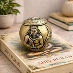 Brass Circular Paper Weight (3 Inch) Vedansh Craft