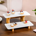 2 Tier Ceramic Dessert Platter Nestasia
