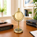 Brass Table Clock (5.5 Inch) Vedansh Craft
