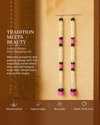 Artificial Marigold Lotus Flower Garland Set of 2 for Pooja and Festive Decor