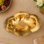 Brass Oval Decorative Dish Bowl / Platter Vedansh Craft
