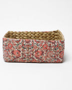 Handwoven Seagrass Organizer for Stylish Storage, Shelf Display, and Tabletop Use