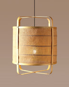 Elegant Bamboo Pendant Lamp for Balcony and Hall