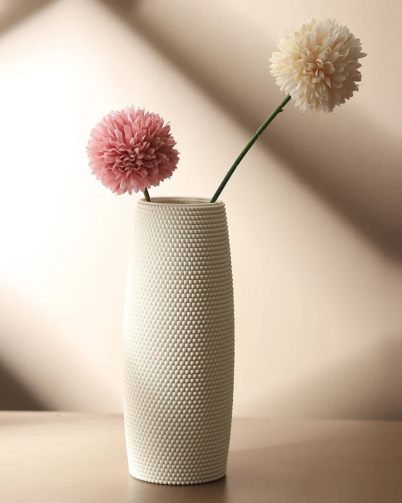 Matte White Ceramic Vase for Luxurious Decor