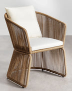 Bamboo Arm Chairs for Living Room Seating