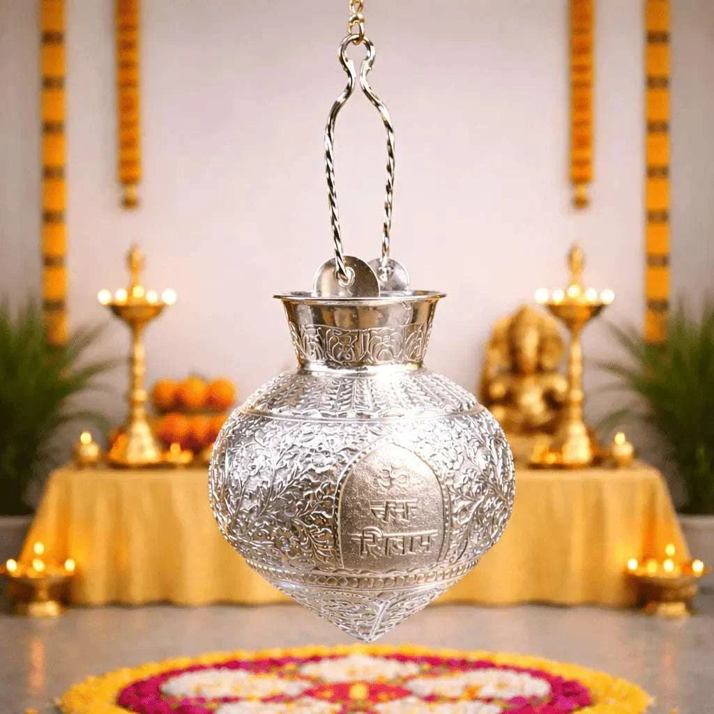 German Silver Hanging Jal Dhara Vedansh Craft