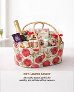 Eco-Friendly Gift Hamper Basket for Home, Festive Gifting, and Fruits