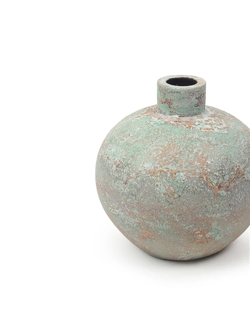 Terracotta Accent Vase for Console and Hall Tables