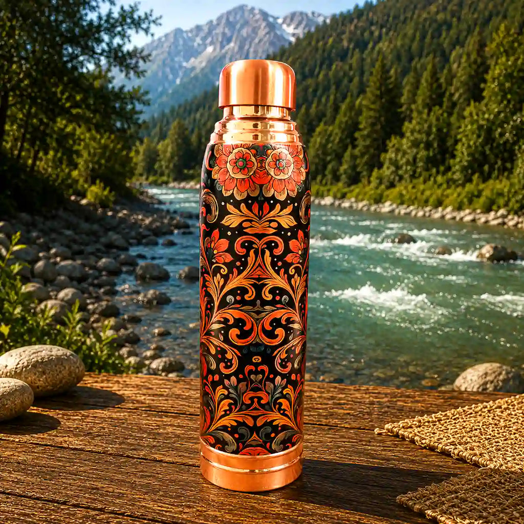 Copper Water Bottle (11.5 Inch) Vedansh Craft