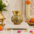 Brass Ashtalakshmi Kodam / Kalash (5.5 Inch) Vedansh Craft