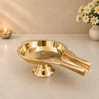 Brass Abhishek Patra Stand (4 Inch) Vedansh Craft