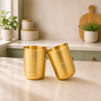 Brass Lining Glass Pair Vedansh Craft
