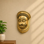 Brass Bhairav Face Mask Wall Hanging (12 Inch) Vedansh Craft