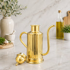 Brass Oil Dispenser / Bottle (8.5 inch) Vedansh Craft