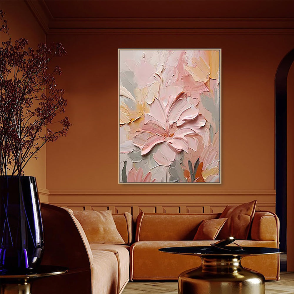 Handmade Oil Painting Canvas Wall Art Decoration 3D Texture Thick Oil Flowers Modern Abstract For Home Room Decor kafalo