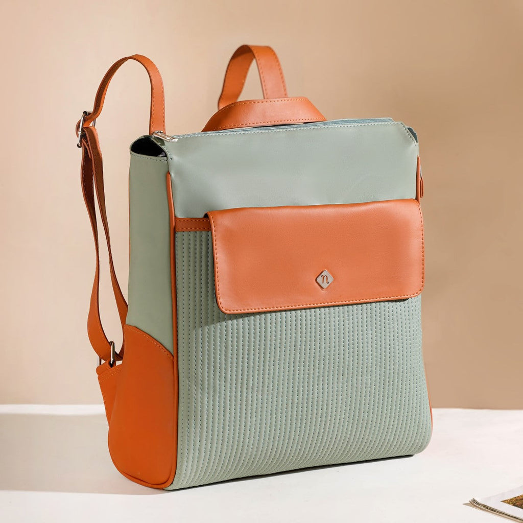 2-In-1 Convertible Tote Bag And Backpack Nestasia