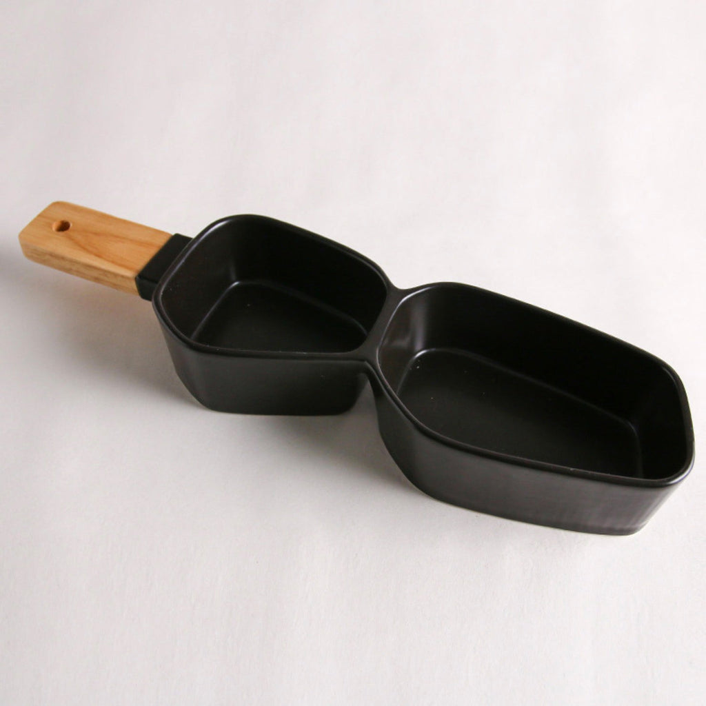 GEOMETRIC 2 Part Bowl With Wooden Handle Nestasia