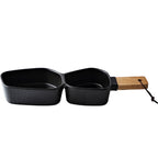 GEOMETRIC 2 Part Bowl With Wooden Handle Nestasia