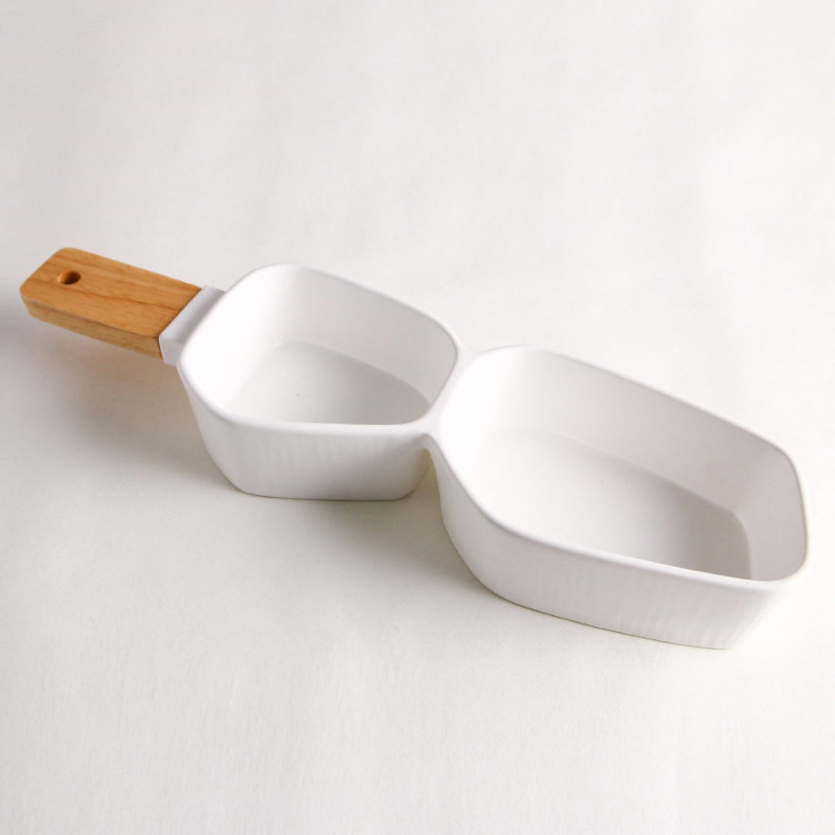 GEOMETRIC 2 Part Bowl With Wooden Handle Nestasia