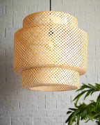 Artistic Bamboo Hanging Light for Living Space and Dining Area