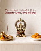 Pure Brass Lord Ganesha Idol for Pooja, Mandir and Home Decoration