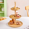 3 Tier Bamboo Cupcake Stand Nestasia