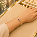Leaf & Vine Tennis Bracelet for Women | CZ Stones, Gold-Tone Clasp Vedansh Craft