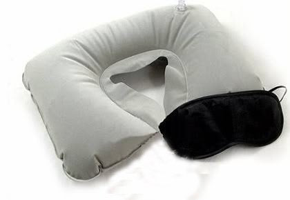 Billebon Premium Fiber Filled Neck Pillow, Aeroplane Travel Pillow Neck Adjustable 360 Degree Support Headrest Neck Support Comfortable Pillow with Eye Mask