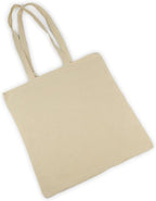 Cotton Bag 42 x 38 cm. Bag Long Handles - Tote Bag Cotton - Canvas Bags for Painting, Natural, ['23.0 centimeters (length) x 6.0 (width) 24.0 (height)']