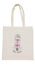 CANVAS COTTON TOTE BAG LIFE IS JOURNEY