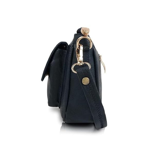 LANCER Hobo Crossbody Shoulder Bag for Women & Girls – Stylish Tote Sling Handbag with Adjustable Strap | Ladies Purse, Travel Casual Office Bag (Navy Blue)