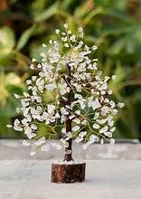 Mayralifestyle Natural Clear Quartz Crystal Tree | Handmade Gemstone Wish Tree for Home Decor, Office Desk, Meditation & Reiki Healing | Decorative Crystal Bonsai Tree