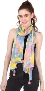 PALATT Cotton Scarf for Women | Lightweight Summer Stole for Women | Soft Breathable Ladies Scarf | Size 70 x 180 cm