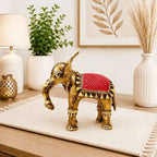 Brass Handcrafted Dhokra Elephant statue Vedansh Craft