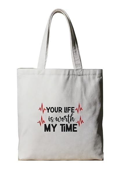 Reusable Cotton Fabric Cute Panda Printed Tote Bag Ideal for Travel Shopping College & Office Use (white-9)