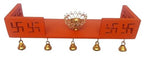 B Pooja Mandir for Home | Wall Mounted Wooden Temple for Home & Office | Lightweight | Easy to Assemble | Small Pooja Stand | Singhasan for God | Puja Mandir (1, Orange)