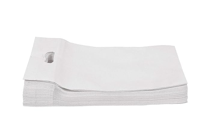 GOKULESS MART D Cut Cloth Carry Shopping Bag (16 X 21 Inch), White, Pack of 50 | Gift, ECO Friendly, Reusable Hand Bag For Grocery,Cloth, Cotton