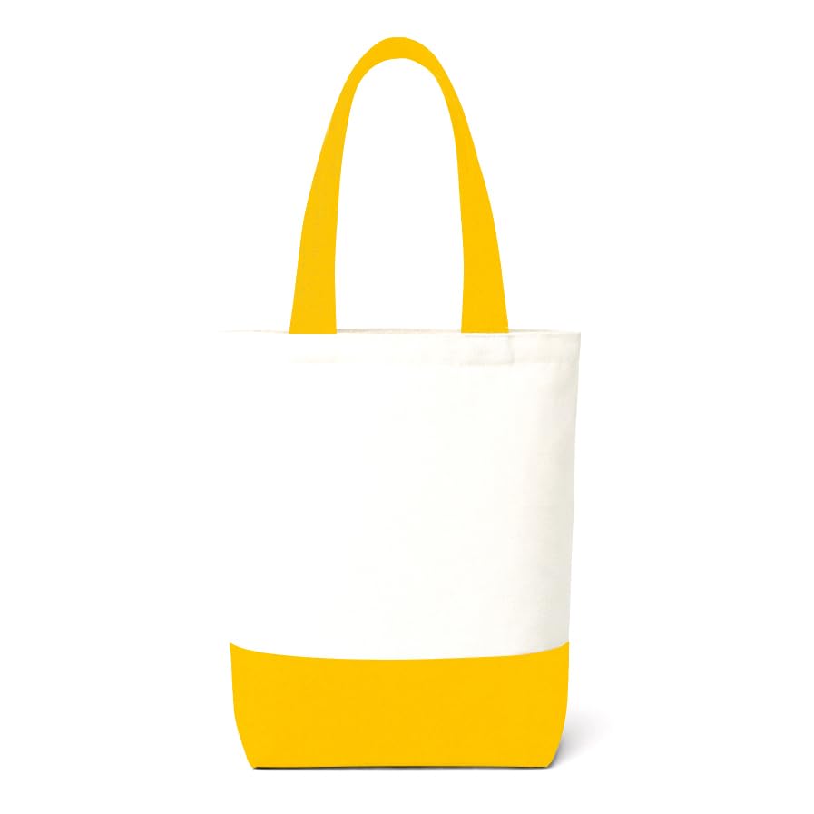 ECOCARRY Cotton Tote Bag for Women | Stylish Floral Printed Canvas Shoulder Handbag | Casual Ladies Tote for College, Office, Daily Use, Shopping, Travel & Beach (Yellow)
