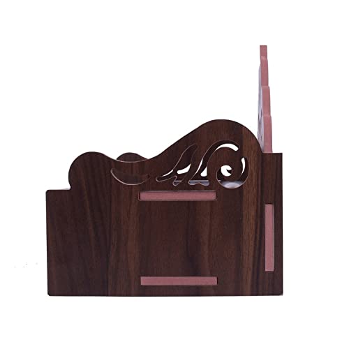 Lexical Wooden Readymade Wall Hanging Puja Temple for Home God Stand for Pooja Room Mandir Wood Devghar Stand for Office and Shop Lexical-513