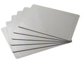 Dribble Premium PU Leather Placemats Set of 6, Double Layer Waterproof Heat Resistant, Non-Slip Easy Clean Dining Table Mats for Kitchen, Dining & Office Desk, Reversible & Smooth Finish (Silver) Kafalo